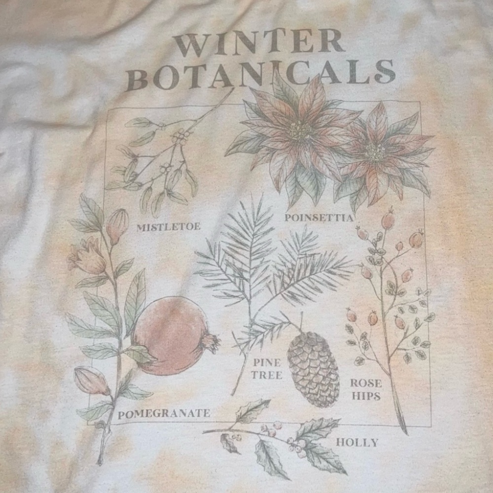 American Eagle Floral Graphic Boho White Oversized Short Sleeve Shirt Size XS - Picture 6 of 8